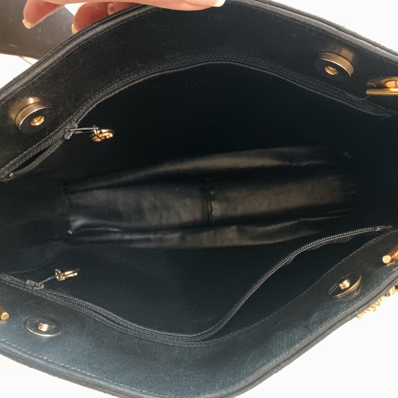 Chanel Vintage Quilted Lambskin Tote Bag 24K Gold Plated Hardware France ✨ COA - Picture 12 of 17